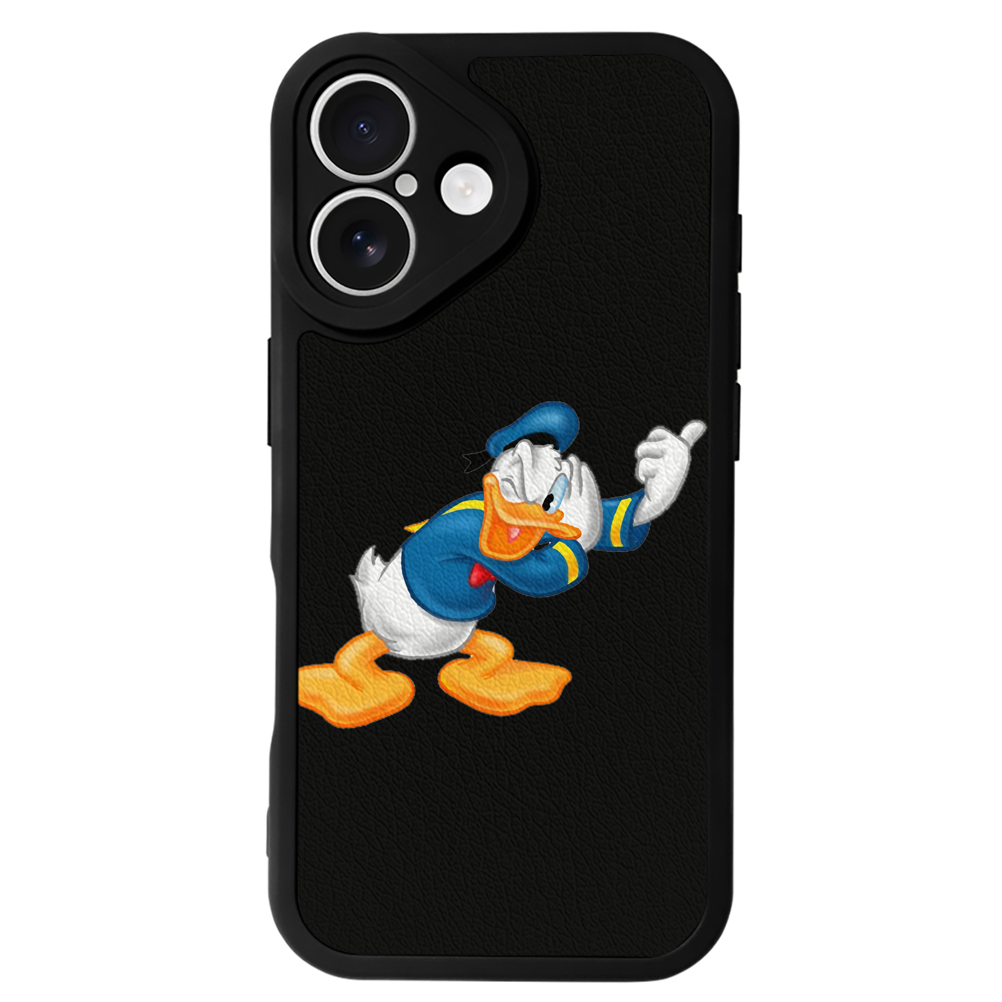 （画像用） ミッキーマウス Mickey Mouse 【iPhone 16シリーズ対応】シリコンスマホケース（レザー調） 材質：シリコン